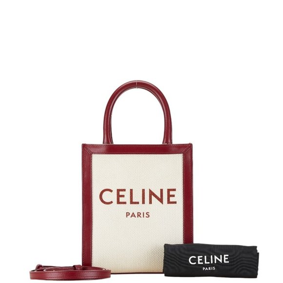 CELINE Red Leather Shoulder Bag - Picture 1 of 12